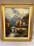 Thomas Kinkade The Mountain Chapel Limited Edition Artist Proof Lithograph on Canvas