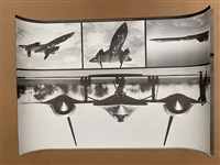 (5) 1977 Nut Tree Aviation Collection Plane Photo Prints