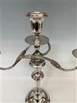 Pair of Friedman Silver Co. Silver Plate Three Arm Candelabras