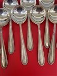 (12) Gorham Sterling Silver Bouillon Spoons Edgeworth 1922 