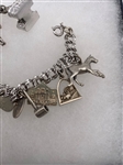 Sterling Silver Charm Bracelet 15 Charms
