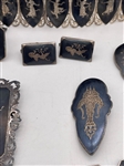Sterling Silver Siam Jewelry Group