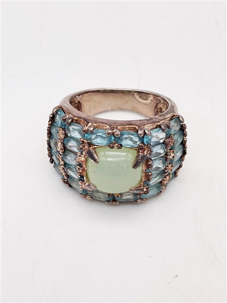 Sterling Silver Aquamarine Ring