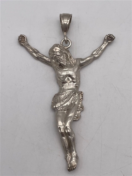 Sterling Silver Large Crucifix Pendant