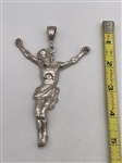 Sterling Silver Large Crucifix Pendant