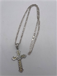 Sterling Silver Italy Cross And Chain