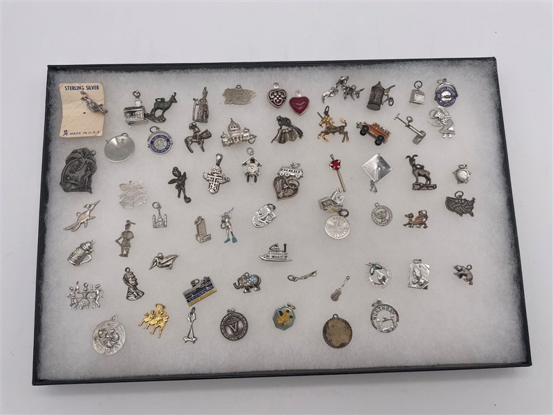 (60) Sterling Silver Charms