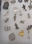 (60) Sterling Silver Charms