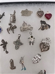 (60) Sterling Silver Charms