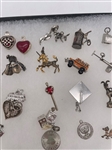 (60) Sterling Silver Charms