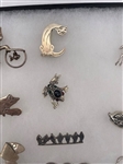 (13) Sterling Silver Animal Brooches