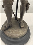 Spelter Figural Lamp Musketeer