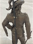 Spelter Figural Lamp Musketeer