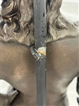 Spelter Figural Lamp Musketeer