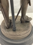Spelter Figural Lamp Musketeer