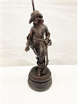 Spelter Figural Lamp After Joseph Peiffer