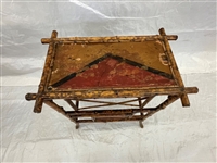 Bamboo Hand Painted Side Table