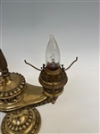 Style of Wild and Wessel Harvard Student Lamp in Brass
