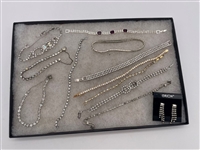 Group of Early Rhinestone Costume Jewelry