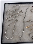 Group of Early Rhinestone Costume Jewelry