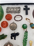 Group of Miscellaneous Costume Jewelry and Trinkets