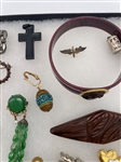 Group of Miscellaneous Costume Jewelry and Trinkets