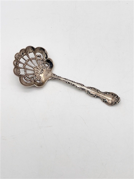 Sterling Silver "Strasbourg" Strainer Spoon
