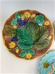 (3) Majolica Plates