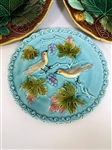 (3) Majolica Plates