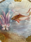 Porcelain Hand Painted Fish Plate