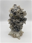 White, Black, and Gray Soapstone Daisies Carving