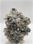 White, Black, and Gray Soapstone Daisies Carving