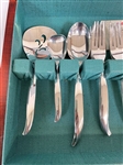 46 Piece Rogers Stainless Flatware Flair Service for Eight