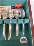46 Piece Rogers Stainless Flatware Flair Service for Eight