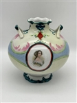 NPSK Dowsie Squat Two Handle Portrait Vase