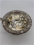 Kirk and Sons Sterling Silver Repousse Footed Condiment Dish and Spoon