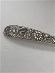 Kirk and Sons Sterling Silver Repousse Footed Condiment Dish and Spoon
