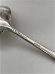 Kirk and Sons Sterling Silver Repousse Footed Condiment Dish and Spoon