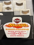 Group of Harley Davidson, Sturgis Pins and Stickers