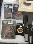 Group of Harley Davidson, Sturgis Pins and Stickers