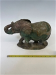 Large Elephant Soapstone Carving