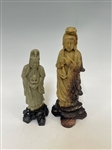 (2) Pieces of Asian Soapstone Figurines