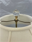 Pair of Crystal Table Lamps With Shades