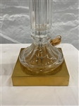 Pair of Crystal Table Lamps With Shades