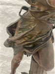 Spelter Sculpture After Gustavo Obiols Diane Chasseresse