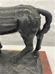 Spelter Composite Sculpture Horse For Alvear After Emile Antoine Bourdelle