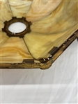 Tulip Slag Glass Eight Panel Table Lamp 