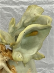 Art Nouveau Sculpture Fairies With Flowing Leaves Vase
