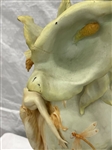 Art Nouveau Sculpture Fairies With Flowing Leaves Vase