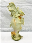 Art Nouveau Sculpture Fairies With Flowing Leaves Vase